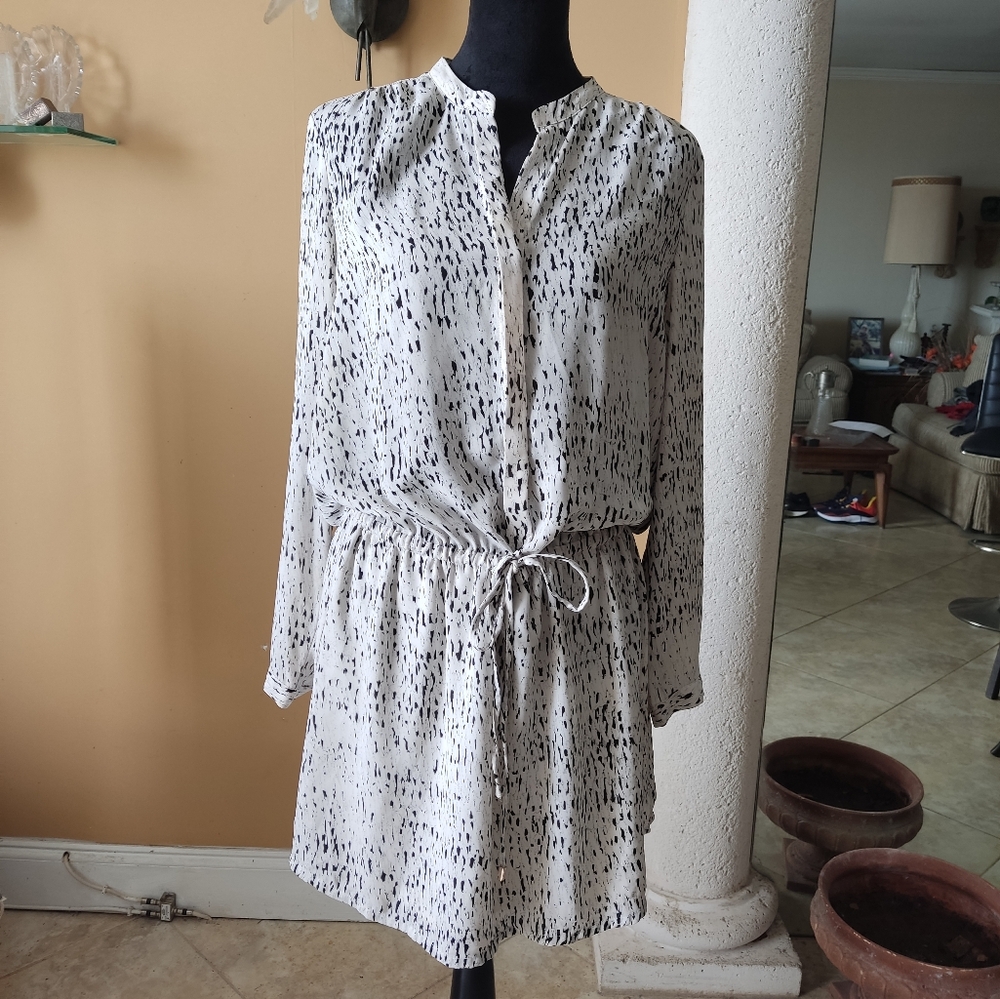 Octavia Casual Abstract Print Midi Dress Size L